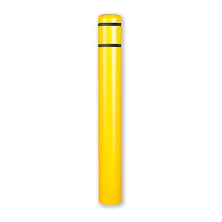 Post Guard¬Æ Bollard Cover 7Dia. X52 H,  Yellow/Black Tape